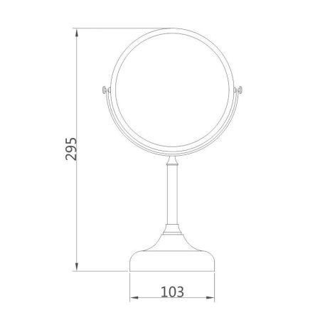 Зеркало косметическое Haiba HB6206, увеличение: x2