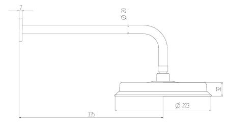 Система Marbella Top Nero душевая встраиваемая BOCH MANN BM8731, артикул BM8731