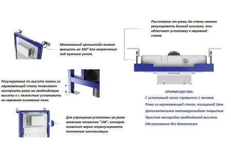 Инсталляция для унитаза Cerutti SPA CR556