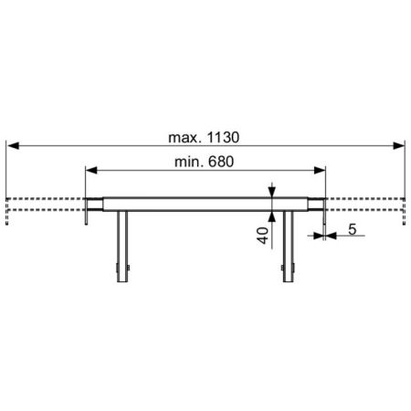Телескопическое крепление для модуля, артикул 9380013