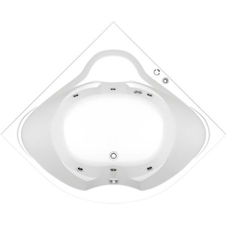 Акриловая ванна Bas Хатива 143x143 без гидромассажа