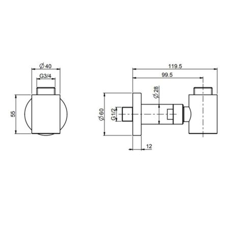 Fima Carlo Frattini Colonne doccia Подвод воды, настенный, цвет: золото, артикул F2123OR