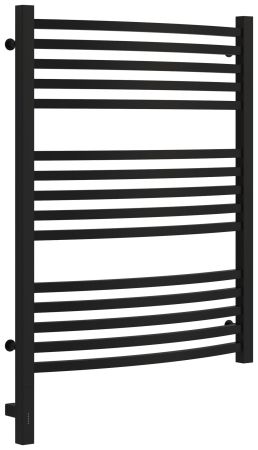 Полотенцесушитель электрический АРКУС 3.0 800х600 МЭМ левый (Матовый чёрный)