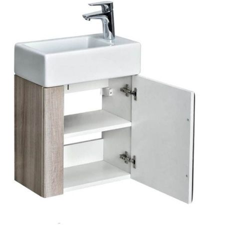 Тумба под раковину АКВАТОН ВИТА 44,7 1A221401VTD70 (подвесная, белый/ясень) ССП, шт, артикул 1A221401VTD70