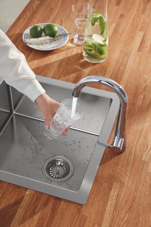 Мойка GROHE K700 45-S 46.4/46.4 1.0, нержавеющая сталь (31578SD1)