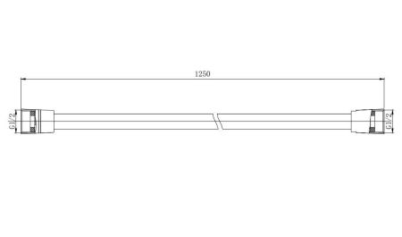 Шланг для душа 125см AQUATEK, матовый черный AQ2110MB, артикул AQ2110MB