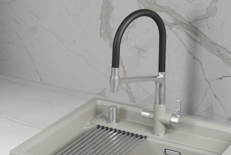 Смеситель для кухни GRANULA (5083, БАЗАЛЬТ), артикул 5083, БАЗАЛЬТ