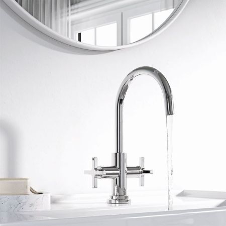 Смеситель для раковины  KLUDI NOVA FONTE Classic 201180520 (хром, L-17 H-31), шт