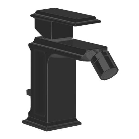 Gessi Eleganza Смеситель для биде на 1 отверстие, с донным клапаном, цвет: черный металлик, артикул 46007#706