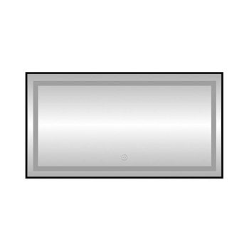 Зеркало с подсветкой LED Fixsen FX-2090B прямоугольное 90х70 см, черное