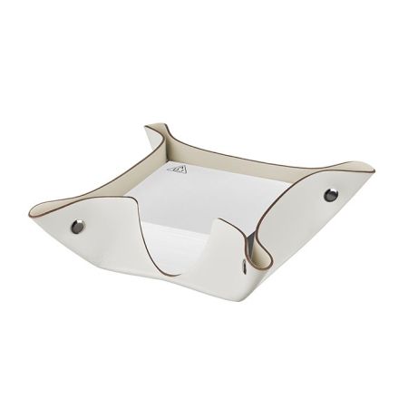 ADJ Подставка для бумажных блоков, 10x10xH4 см., цвет: белый/панна котта, артикул 105.10/16