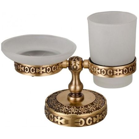 Мыльница и подстаканник ZorG BR AZR 22 BR Бронза, артикул AZR 22 BR