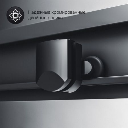 W90G-403-090BT Душевое ограждение Gem Square Slide 90x90 стекло прозрачное, профиль черный матовый,, артикул W90G-403-090BT