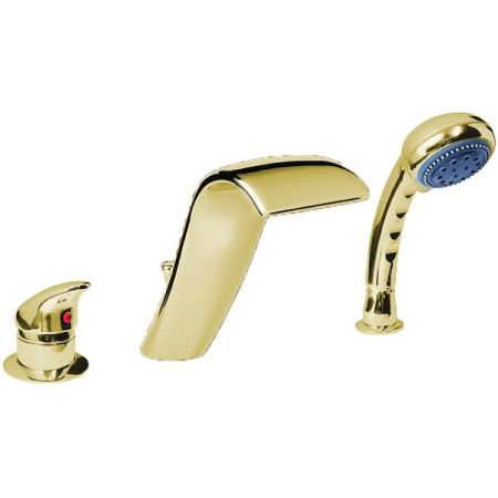 Смеситель для акриловой ванны, врезной AquaDesign, Cobra Золото, артикул 400