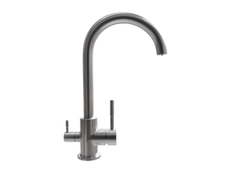 Смеситель  ULGRAN Steel 020-002, цвет "черная брашированная сталь" (US-020-002), артикул US-020-002