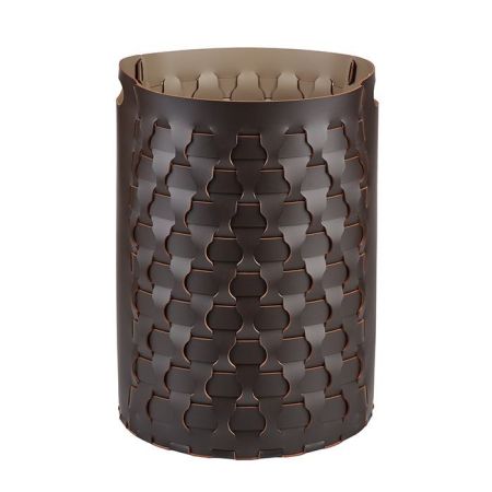 ADJ Круглая корзина для белья Dubai, D40xH57 см., цвет: шоколад/капучино, артикул 2057.06/04