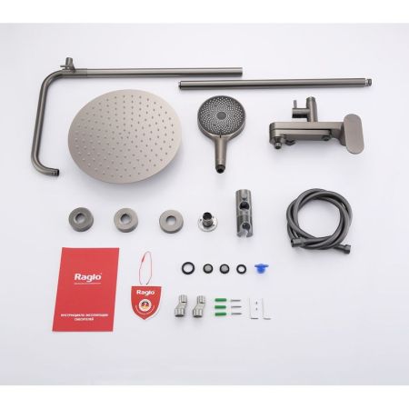 Душевая система Raglo R10.24.09, графит