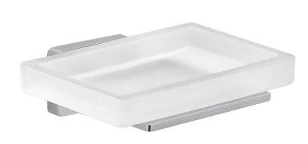 Gedy Atena, настенная стеклянная мыльница, цвет хром, артикул 4411(13)