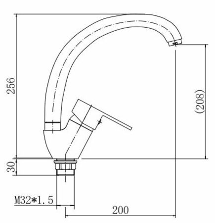 Смеситель для кухни FASHUN A4130-4, бронза