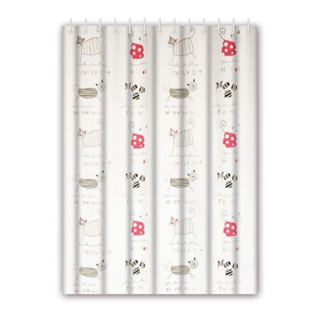 Штора для ванной Haiba HB75062, кошки