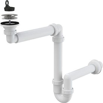 Сифон для раковины ALCAPLAST  A413 (белый), шт