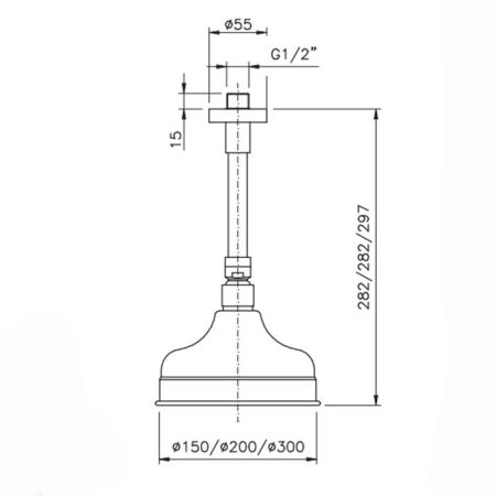 Nicolazzi Doccia Верхний душ, Ø 20см, цвет Satin Nichel, артикул 5732NS20