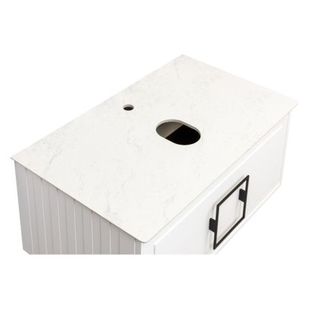 Столешница La Fenice Granite Gray Structural  100 см, белая, артикул FNC-03-PL01-100