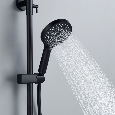 Душевая система Shevanik S4336H, черный