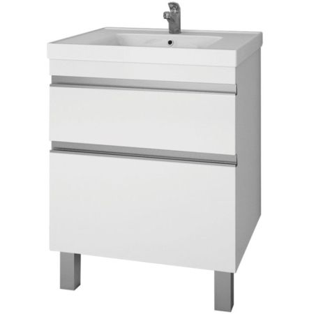 Тумба Grace Plus 60, белый лак, 2 ящ