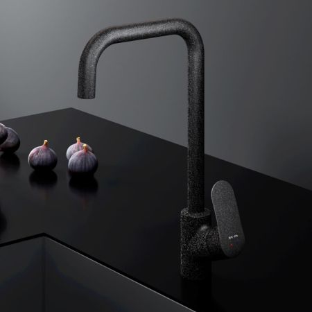F8006022 Like, смеситель для кухни G-образный излив, черный, шт., артикул F8006022