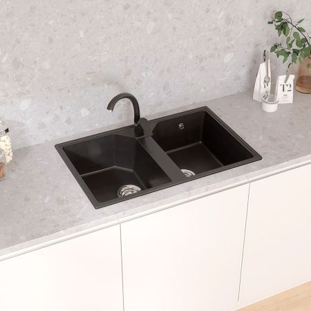 Кухонная мойка Maretti Kitchen KT770-BL, черный, артикул KT770-BL