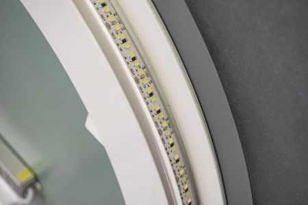 Xpertials Lumix, зеркало Ø120 см, 2 датчика: LED подсветка с регулировкой яркости и антизапотевание, артикул 84354135-68380