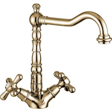 Смеситель Deco Old с донным клапаном для раковины, цвет бронза, артикул 12613BR