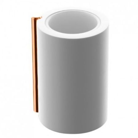 BERTOCCI Easy Стакан настольный, цвет белый матовый/розовое золото