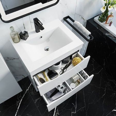 Тумба с раковиной Iddis Cloud 80 подвесная Белая, артикул CLO80W0i95K