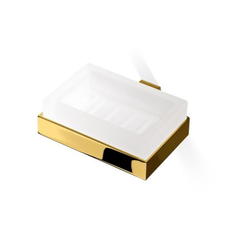 Decor Walther Corner WSS Мыльница подвесная, стекло сатинированное, цвет: золото, артикул 0561820