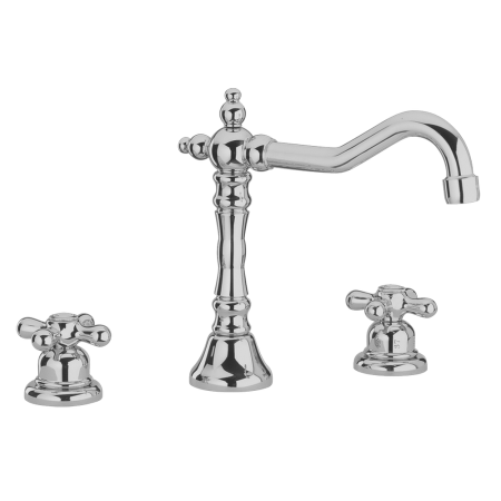 HUBER Croisette Смеситель для раковины на 3 отверстия с донным клапаном, цвет хром