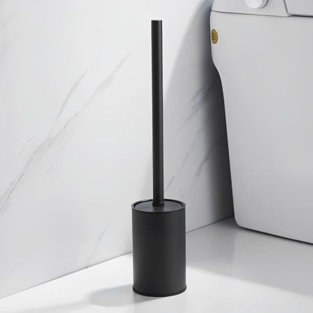 Ершик для унитаза напольный Maretti Umbria Black UMB56N24, черный, артикул UMB56N24