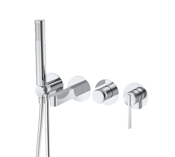 Смеситель для ванны настенный 4 отверстия DQ Bonn хром (DA1704801)