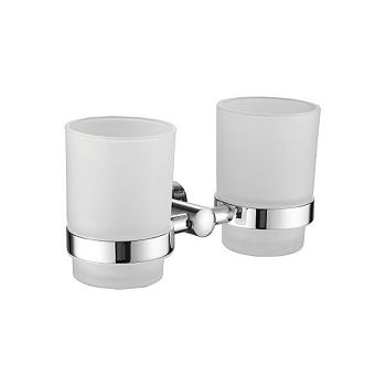 Стакан для ванной комнаты двойной BELZ B90008, хром