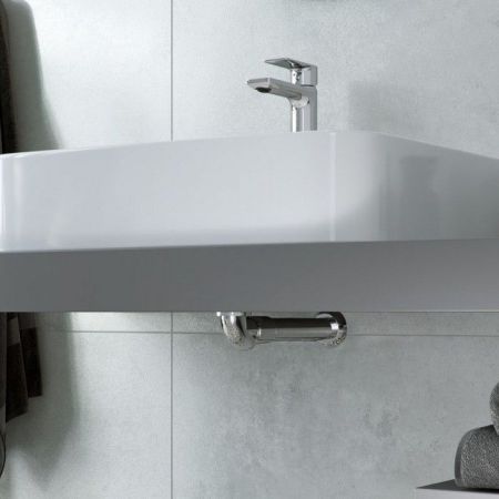 Сифон для умывальника и биде EXCELLENT с трубой (хром)