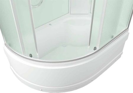 Душевая кабина Erlit Comfort ER3512TPR 120x80 задняя стенка Белая стекло матовое, артикул ER3512TPR-C3