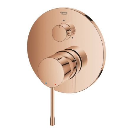 Внешняя часть смесителя для ванны GROHE Essence с переключателем на 3 положения, теплый закат, глянец (24092DA1)