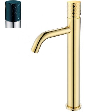 Смеситель для раковины Boheme Stick 122-G-MR-B Золото Черный, артикул 122-G-MR-B