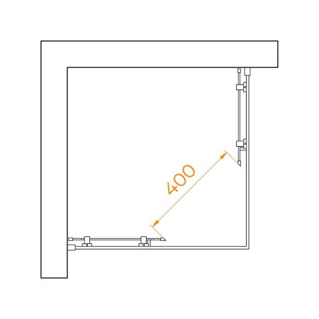 Душевой уголок RGW PA-030B (Прозрачное, 700x700), артикул 3508103077-14