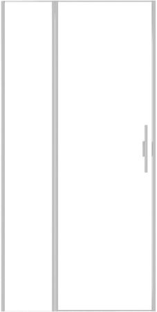 Душевая дверь Allen Brau Priority 100 3.31029.BA серебро браш, артикул 3.31029.BA