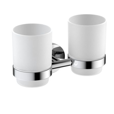 Стакан для зубных щеток двойной Timo Saona 13034/00 хром, артикул 13034/00
