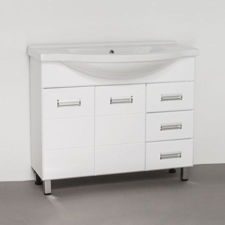 Тумба с раковиной Style Line Ирис 100 (3 ящ.) под умывальник Эльбрус 100, артикул ЛС-00000178