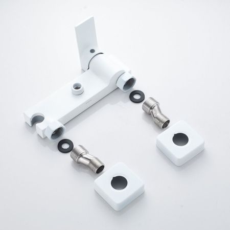 Гигиенический душ со смесителем Rose R1805C-1, белый