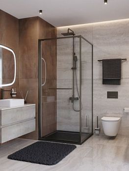 LUX-A-FS-1-80-C-GM Душевой уголок